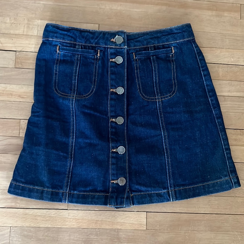 Top shop mini denim skirt